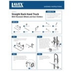 Lavex 550 lb. Aluminum Straight Back Hand Truck with 10 Lavex 550 lb. Aluminum Straight Back Hand Truck with 10