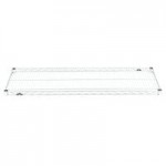 Metro 2SPN53PS Super Erecta Stainless Steel Two Shelf Heavy Duty Utility Cart with Polyurethane Casters - 24