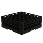 Vollrath TR6BB Traex® Full-Size Black 25-Compartment 6 3/8