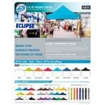 E-Z Up EC3STL10KFWHTWH Eclipse Instant Shelter 10' x 10' White Canopy with White Frame E-Z Up EC3STL10KFWHTWH Eclipse Instant Shelter 10' x 10' White Canopy with White Frame