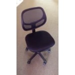Flash Furniture WA-3074-BK-GG Mid-Back Black Mesh Office / Task Chair with Nylon Frame and Swivel Base