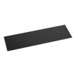 Lavex 3' x 10' Heavy-Duty Black Rubber Anti-Fatigue Diamond Floor Mat with Beveled Edge - 1/2