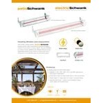 Schwank ES-1033-12 Electric Black Outdoor Patio Heater - 120V, 1000W Schwank ES-1033-12 Electric Black Outdoor Patio Heater - 120V, 1000W