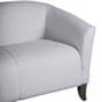 Flash Furniture 111-3-GY-GG Hercules Imperial Gray Leather Sofa with Wooden Feet