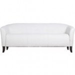 Flash Furniture 111-3-GY-GG Hercules Imperial Gray Leather Sofa with Wooden Feet
