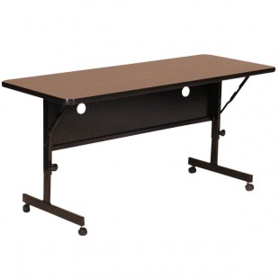 Correll Deluxe Flip Top Table, High Pressure Adjustable Height, 24