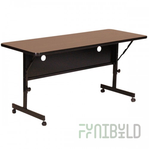 Correll Deluxe Flip Top Table, High Pressure Adjustable Height, 24