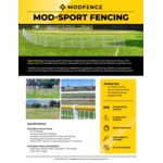 Mod-Fence Mod-Sport 7' White Mesh Outfield Fencing MS-7-W