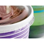 Choice 16 oz. Purple Paper Frozen Yogurt / Food Cup with Flat Lid - 50/Case
