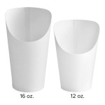 Choice Large 16 oz. White Paper Scoop Cup - 1,000/Case