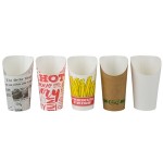 Choice Large 16 oz. White Paper Scoop Cup - 1,000/Case