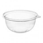 Visions 16 oz. Clear PET Plastic Round Catering / Serving Bowl - 50/Pack Visions 16 oz. Clear PET Plastic Round Catering / Serving Bowl - 50/Pack
