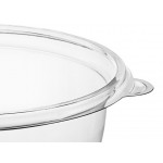 Visions 16 oz. Clear PET Plastic Round Catering / Serving Bowl - 50/Pack Visions 16 oz. Clear PET Plastic Round Catering / Serving Bowl - 50/Pack