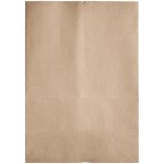 Choice 1/6 57 lb. Natural Kraft Heavy-Duty Paper Customizable Barrel Sack - 500/Case