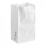 5 lb. White Paper Bag - 500/Bundle