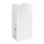 5 lb. White Paper Bag - 500/Bundle