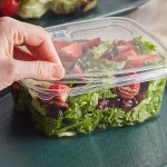 Dart ClearPac SafeSeal 32 oz. Tamper-Resistant, Tamper-Evident Hinged Container with Flat Lid - 200/Case Dart ClearPac SafeSeal 32 oz. Tamper-Resistant, Tamper-Evident Hinged Container with Flat Lid - 200/Case