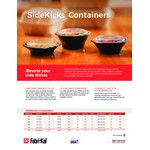Fabri-Kal FC6B SideKicks 6 oz. Microwaveable Side Dish Bowl / Container - 750/Case