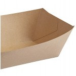 Bagcraft Packaging 300700 5 lb. EcoCraft Grease-Resistant Natural Kraft Food Tray - 500/Case