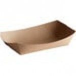 Bagcraft Packaging 300700 5 lb. EcoCraft Grease-Resistant Natural Kraft Food Tray - 500/Case