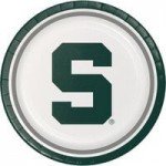 Creative Converting 664716 Michigan State University 2-Ply 1/4 Fold Luncheon Napkin - 240/Case