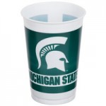 Creative Converting 664716 Michigan State University 2-Ply 1/4 Fold Luncheon Napkin - 240/Case