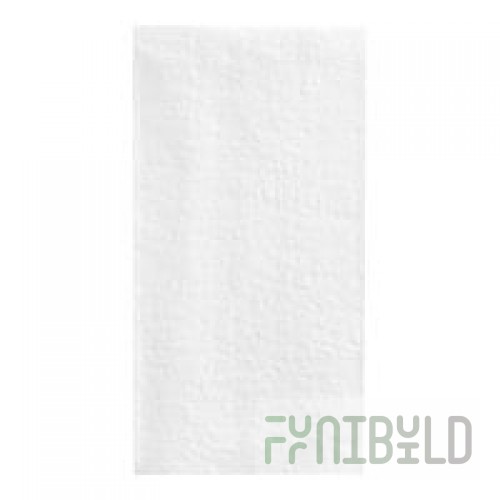 Choice Black Tweed Customizable Linen-Feel 1/6 Fold Guest Towel 12