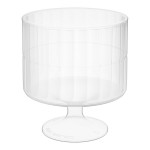 WNA Comet CCW2240 Classicware 2 oz. 1-Piece Clear Plastic Pedestal Wine Cup - 10/Pack