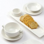 Tuxton AMU-554 Napa AlumaTux Pearl White (European White) 13 1/2