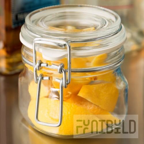 Libbey 17207223 6.75 oz. Garden Jar with Clamp Lid - 6/Case