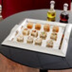 Vollrath 82091 Square Stainless Steel Serving Tray with Handles - 15 3/4