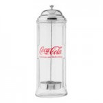 TableCraft 1 oz. Green Glass Coca-Cola® Bottle Salt and Pepper Shaker Set with Chrome-Plated Caddy TableCraft 1 oz. Green Glass Coca-Cola® Bottle Salt and Pepper Shaker Set with Chrome-Plated Caddy