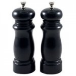 Chef Specialties 10555 Professional Series Customizable Imperial Ebony Finish Salt / Pepper Shaker - 10 Chef Specialties 10555 Professional Series Customizable Imperial Ebony Finish Salt / Pepper Shaker - 10