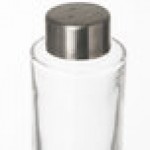 American Metalcraft GSPC Vintage Collection 2 oz. Smooth Round Glass Salt and Pepper Shaker Set - 12/Case