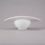 10 Strawberry Street SOMB-8BWL Somba 4 oz. Oval White Porcelain Rim Bowl - 24/Case