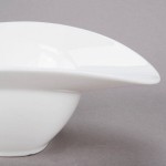 10 Strawberry Street SOMB-8BWL Somba 4 oz. Oval White Porcelain Rim Bowl - 24/Case