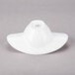 10 Strawberry Street SOMB-8BWL Somba 4 oz. Oval White Porcelain Rim Bowl - 24/Case