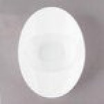 10 Strawberry Street SOMB-8BWL Somba 4 oz. Oval White Porcelain Rim Bowl - 24/Case