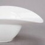 10 Strawberry Street SOMB-8BWL Somba 4 oz. Oval White Porcelain Rim Bowl - 24/Case
