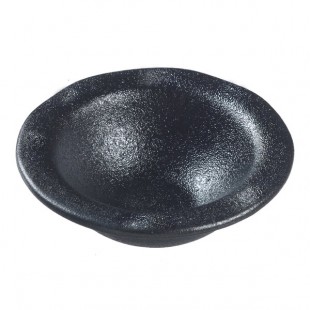 Solia Pasta Ravioli 1 oz. Round Black Porcelain Mini Dish - 192/Case Solia Pasta Ravioli 1 oz. Round Black Porcelain Mini Dish - 192/Case