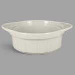 RAK Porcelain Chef's Fusion 10.2 oz. Ember Red Porcelain Ramekin with Grooves - 12/Case