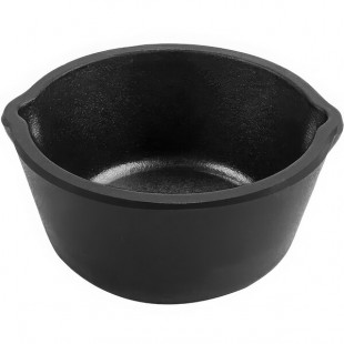 GET 5 oz. Black Faux Cast Iron Melamine Ramekin - 72/Case GET 5 oz. Black Faux Cast Iron Melamine Ramekin - 72/Case