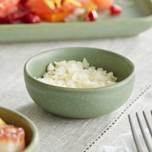 Acopa Pangea 2.5 oz. Sage Green Matte Porcelain Ramekin - 36/Case Acopa Pangea 2.5 oz. Sage Green Matte Porcelain Ramekin - 36/Case