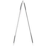 Menu Solutions MTDBL-57 Alumitique Two View Brushed Aluminum Menu Tent with Picture Corners - 5