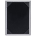 Menu Solutions MTDBL-57 Alumitique Two View Brushed Aluminum Menu Tent with Picture Corners - 5