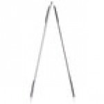 Menu Solutions MTDBL-57 Alumitique Two View Brushed Aluminum Menu Tent with Picture Corners - 5