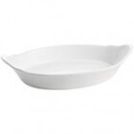 TableCraft CW1720GY 1.3 Qt. Gray Oval Au Gratin Dish