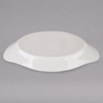 Hall China from Steelite International HL5200AWHA 6 oz. Ivory (American White) Oval China Rarebit / Au Gratin Dish - 24/Case