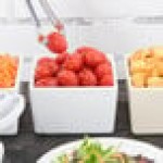 TableCraft CW4024W Contemporary Collection White 1 Qt. Straight Sided Bowl