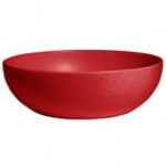 G.E.T. Enterprises BRD18CH Bugambilia 15.9 Qt. Classic Textured Finish Chocolate Resin-Coated Aluminum Extra Large Deep Round Bowl